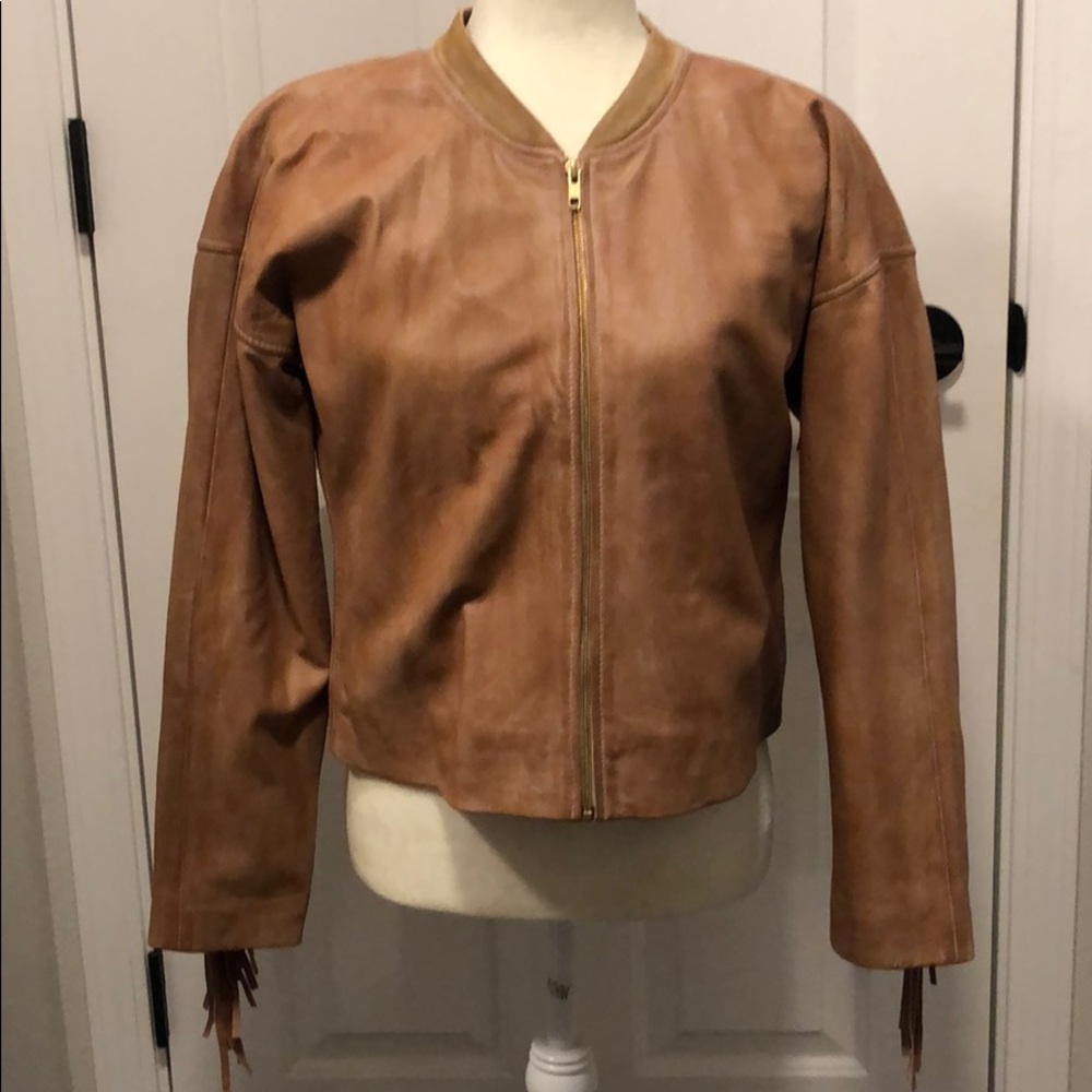 Fringed Leather Jacket Sundance